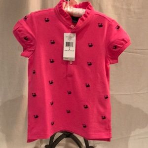 Polo by Ralph Lauren Shirts & Tops - Polo Ralph Lauren NWT pink schiffli mesh polo Polo by Ralph Lauren Shirts & Tops - Polo Ralph Lauren NWT pink schiffli mesh polo